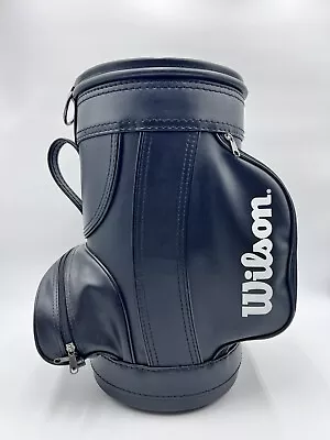 Wilson Golf Bag Den Caddy Bag Black 17  Mini Display Trash Can Ball Club Holder • $40