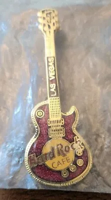 Las Vegas Hard Rock Cafe Red Gibson Guitar Pin Pinback New In Bag • $9.99