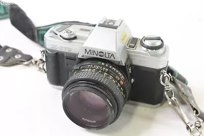 Minolta X-370 SLR MF 35mm Film Camera W/ 50mm F/1.7 Lens • $35.99