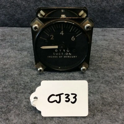 $47.80 • Buy Airborne Gyro Suction Vacuum Indicator Gauge P/N 1G10-1