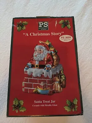 Portmeirion Susan Winget A Christmas Story Santa Cookie Treat Jar In Orig Box • $24.99