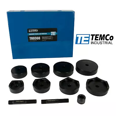 TEMCo Industrial 2-1/2  3  3-1/2  4  Conduit Punch And Die Set For Knockout • $174.95