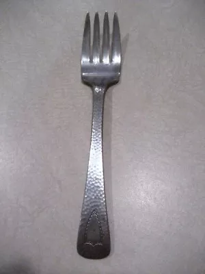 Fork Hammered EPNS Eectro Plated Nickel 6  Silver Ware VINTAGE ANTIQUE • $3