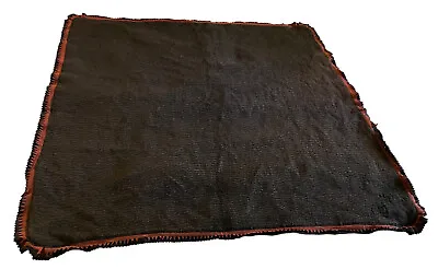 Antique Wool Horse Hair Buggy Blanket Carriage Lap Sleigh Wallace Montana 56x58 • $55