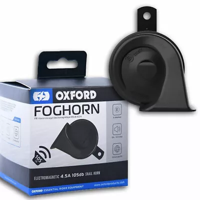 £10.35 • Buy Oxford Motorcycle Foghorn 12V Waterproof Motorbike Horn 105 Db Scooter Black