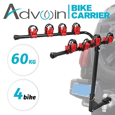Bicycle Carrier Universal Foldable Steel Bike Rack Car Rear Trunk Hitch • $86.90