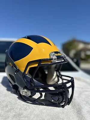 Michigan Wolverines Championship Riddell Speed Custom Full Size Football Helmet  • $385