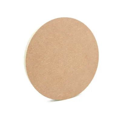 Freestanding Basic Circle Wooden Shape MDF Wood Craft Blank 18mm Clock Round • £6.75