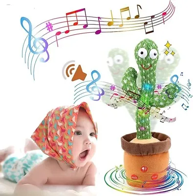 Dancing Talking Cactus Toys For Baby Interactive Electronic Plush  Children Gift • $9.99