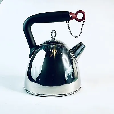 Michael Graves Design Whistle Keeper Kettle Polished Stainless Steel Tea Pot • $48.99