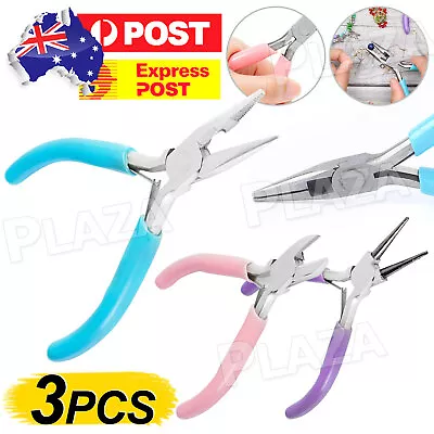 3xBeading Jewelry Making Tools Wire Cutter Jewellery Repair Kit Mini Pliers Set • $9.95