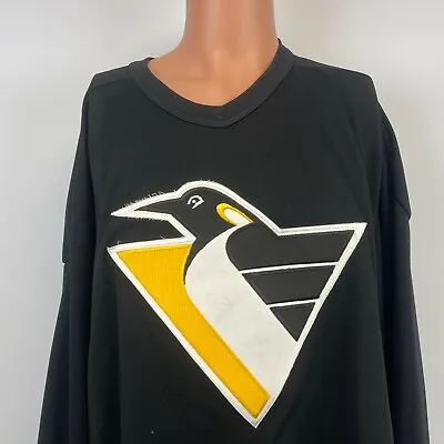 $55.99 • Buy CCM Maska Pittsburgh Penguins Blank Practice Jersey Vtg 90s NHL Hockey Sewn XL
