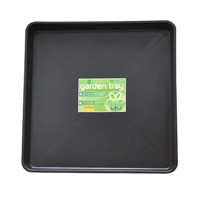 Garland Gardening Tray Saucer Potter Potting Garden Plant Black Plastic Planter • £11.45