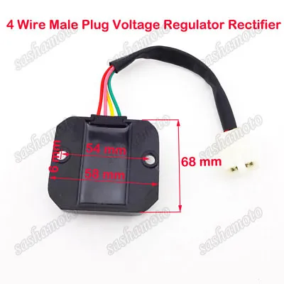 4 Wire Voltage Regulator Rectifier For GY6 50 125 150cc Moped Scooter Motorcycle • $11.95