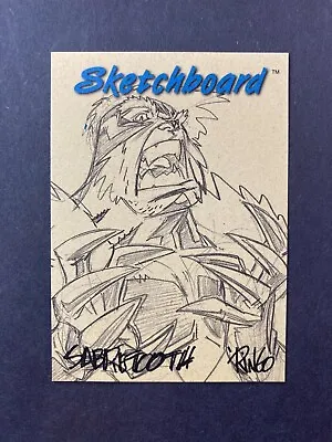 1998 Marvel Creators Collection Sketchboard Redemption Card #21 Sabretooth • $14.99