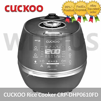 CUCKOO CRP-DHP0610FD 6 Cups 220V Electric Rice Cooker For 6 People AC 220V /60Hz • $293.98