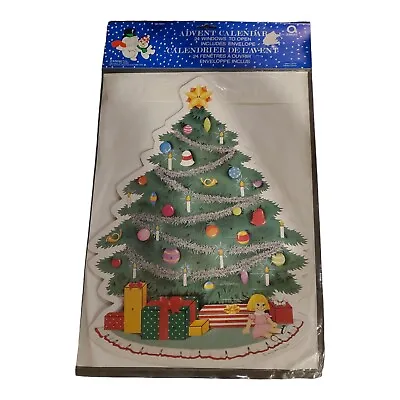 Vintage Amscan Paper Advent Calendar  No 16911. 16.5  X 12.5  NEW Factory Seal • $22