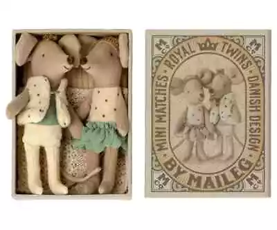 Maileg Royal Twins Little Brother & Sister In Matchbox - Mint • $65.95