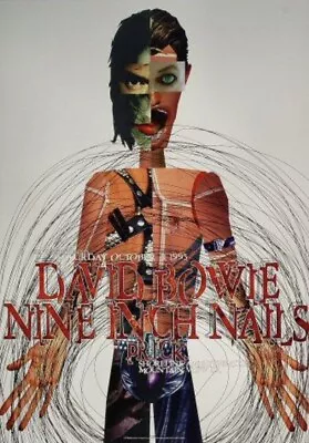 $99.99 • Buy David Bowie/nine Inch Nails 1995 Outside Tour Concert Poster- 1st Print/rex Ray