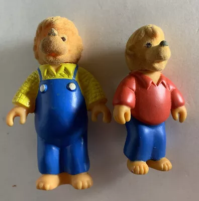 Vintage 1986 Fuzzy Berenstain Bears McDonalds Happy Meal Toys Papa And Brother • $4.49