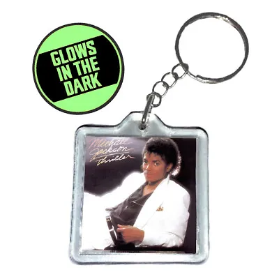 Michael Jackson Thriller Album Mini Glow In The Dark Key Chain Keyring • $9.99