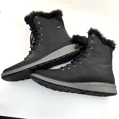 Merrell Womens Tremblant Ezra Lace Waterproof Ice Winter Snow Boots Black Sz 11 • $39.97