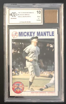 Mickey Mantle 1997 Scoreboard Mantle BCCG 10 Worn Pants #62 Yankees • $70