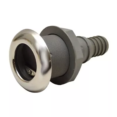 $10.01 • Buy Tiara Yachts Gray Plastic Thru Hull Boat Scupper W/ Stainless Ring