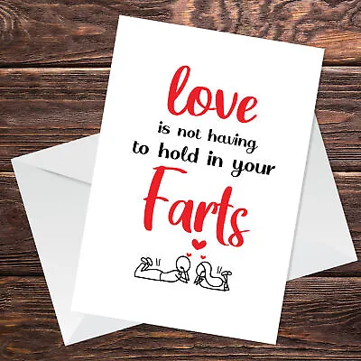 Funny Valentines Day Card Rude Anniversary Card For Boyfriend Girlfriend Him Her • £2.95