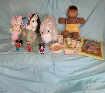 Vintage CPK Cabbage Patch Kids Horse Pony Bunny Koosa Books Animal Nursey Lot • $24.99