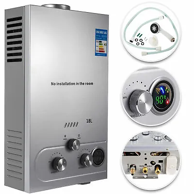 18L 5GPM On-Demand Tankless Natural /Propane Gas Hot Water Heater Instant Boiler • $158.90