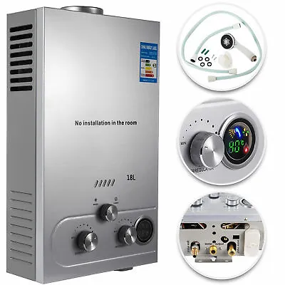18L 5GPM Tankless Natural /Propane Gas Hot Water Heater On-Demand Instant Boiler • $158.90