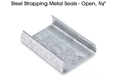 Steel Strapping Metal Seals - Open 3/4” Brand New - Box Of 1000pcs • $28