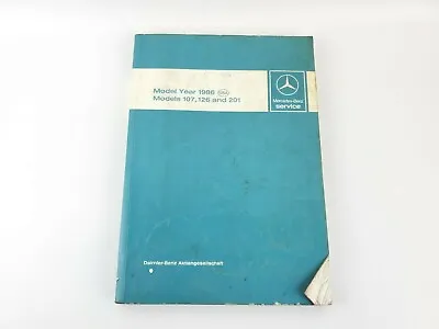 Mercedes Benz Intro To Service Manual Book 1986 R107 W126 W201 368pgs • $84.99