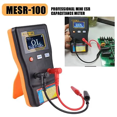 MESR-100 Capacitance Ohm Meter Cap Resistance Capacitor In Circuit Tester New • $51.92