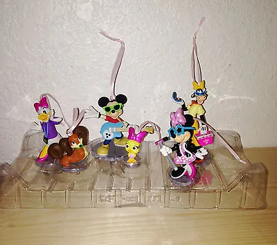 Disney Store Minnie Mouse Rock Star 6pc Ornaments Toy Figures Set Mickey Daisy • $29.66