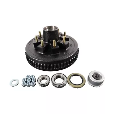 NEW 12 X2  Trailer Brake Hub Drum Kit 8 On 6.5   For 7000 Lbs Axle • $82.99