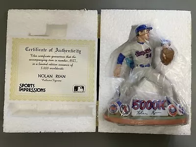 Nolan Ryan Figurine 1990 Sports Impressions Ryan's Express Record Texas Rangers • $6.99