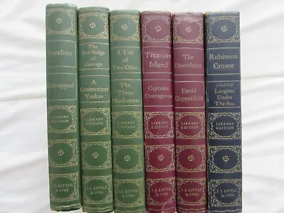 Lot Of (6) J.J. Little & Ives Classic Library Edition Hardcover Books 1940s/50s • $27.97