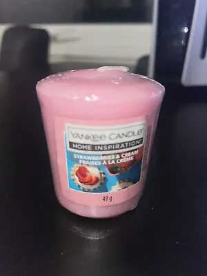 Yankee Candle Strawberry’s & Cream Votive Sampler MULTISAVE Seasonal Scents • £1.50