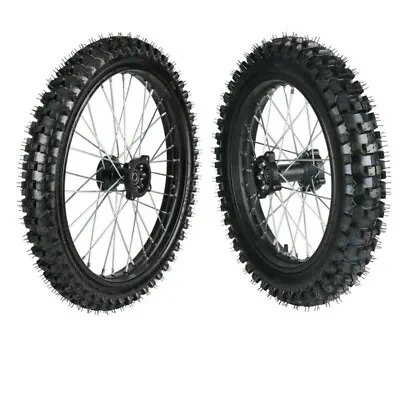 $241.21 • Buy 15mm Front + Rear Wheel 90/100-16 70/100-19 Tire Motocross KLX 140CC CRF150 CR85