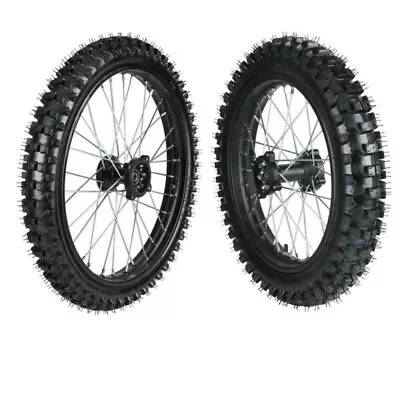 70/100-19 90/100-16 Tire Rim Set Front Rear For KX100 TTR125 Big Wheel Disc Brak • $241.30