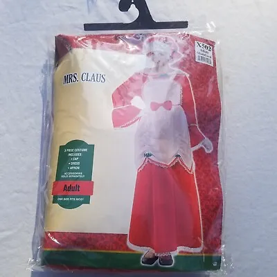 Adult Mrs Santa Claus Costume Christmas Holiday Halloween Adult Standard NEW • $21