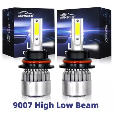 Pair 9007 LED Headlight Conversion Hi/Lo Beam For Ford F-250 Cab Pickup 92-2003 • $26.99