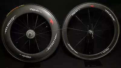  Velocite Noir Deep Dish Carbon Wheelset Road Race 9/10/11 New 700c • $799