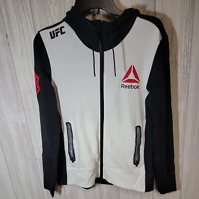 Reebok UFC Training Hoodie Faber Men Small Full Zip Fight Walkout Sweatshirt • $32