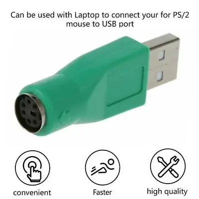 $1.35 • Buy  PS/2 Female To USB Male Converter Connector Adapter For PC  Keyboard
