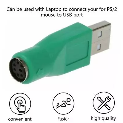 $4.71 • Buy PS/2 Female To USB Male Converter Connector Adapter For PC Keyboard