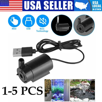 Mini USB Water Pump Cable Mute Micro Submersible Water Pump For Garden Aquarium  • $11.82