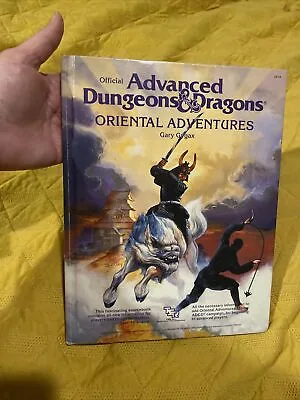 AD&D Oriental Adventures By Gary Gygax Hardcover 1985 TSR - 1st Print 2018 • $70